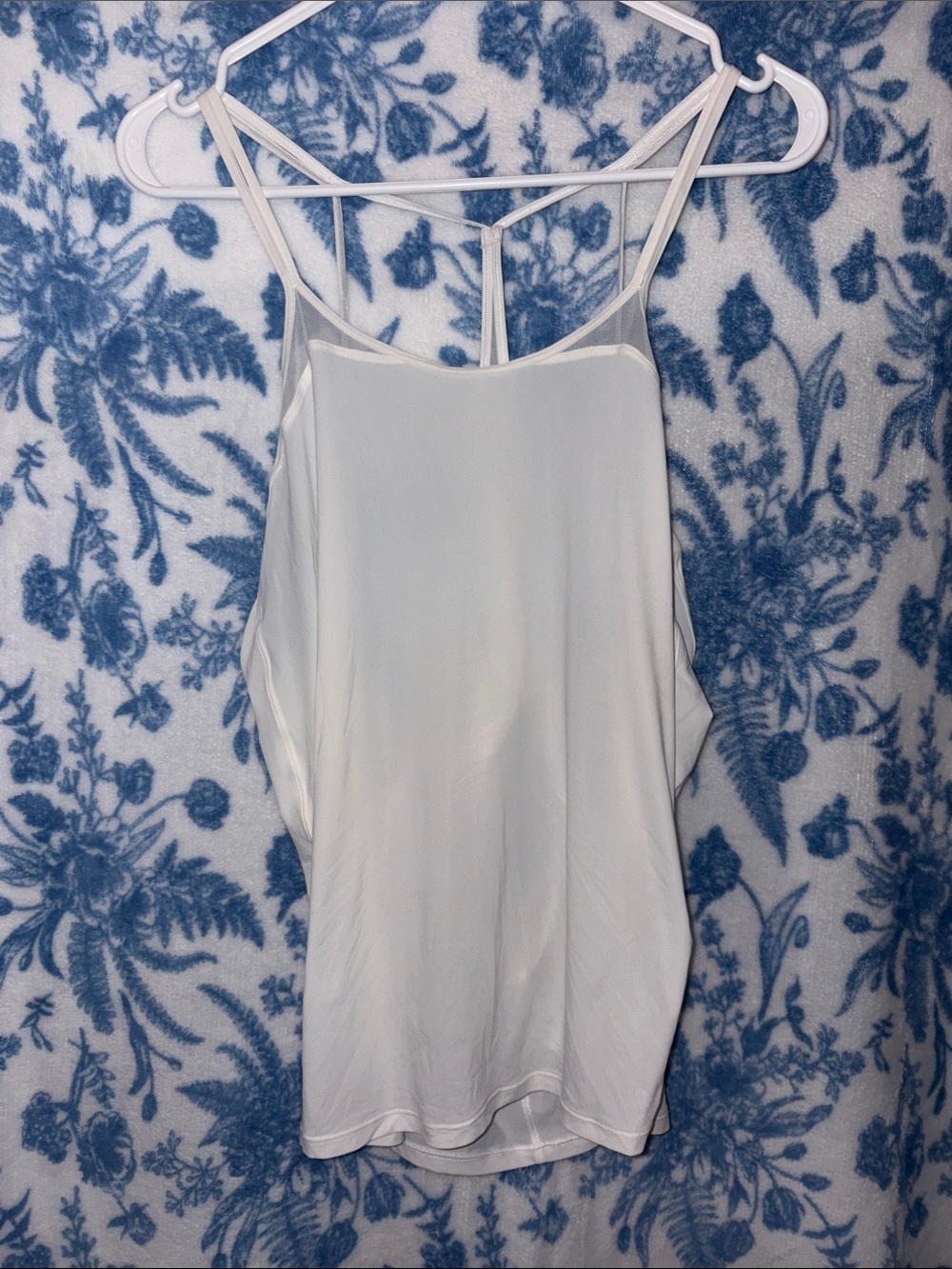 lululemon athletica White Strappy T-Back Camisole